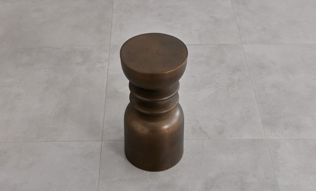 Coil Side Table Bronze Finish