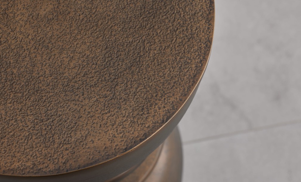 Coil Side Table Bronze Finish