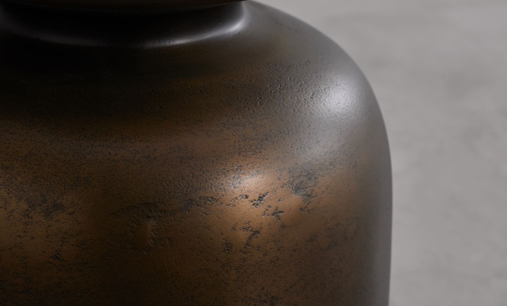 Coil Side Table Bronze Finish