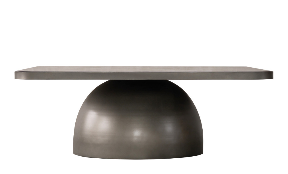 Ace Marble Top Coffee Table (Graphite Finish), H39 cm