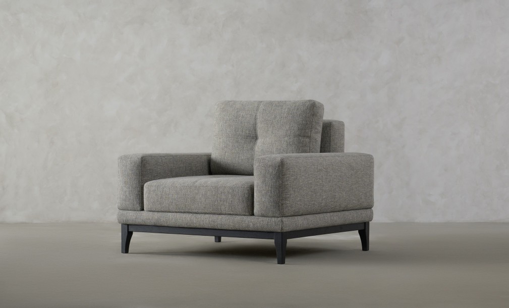 Foster Armchair with Black Oak Legs - Cosmic B 2141-18