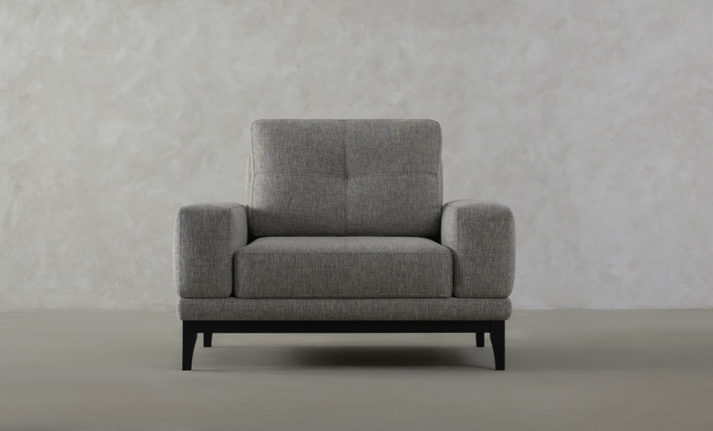 Foster Armchair with Black Oak Legs - Cosmic B 2141-18