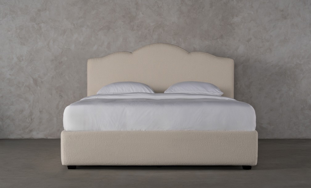 Sanderlight Bed 200x200 cm (Fabric: SOFT ROCK 102 MUSLIN (Cat. 3))