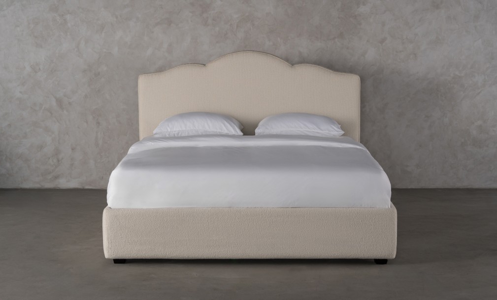 Sanderlight Bed 200x200 cm (Fabric: SOFT ROCK 102 MUSLIN (Cat. 3))