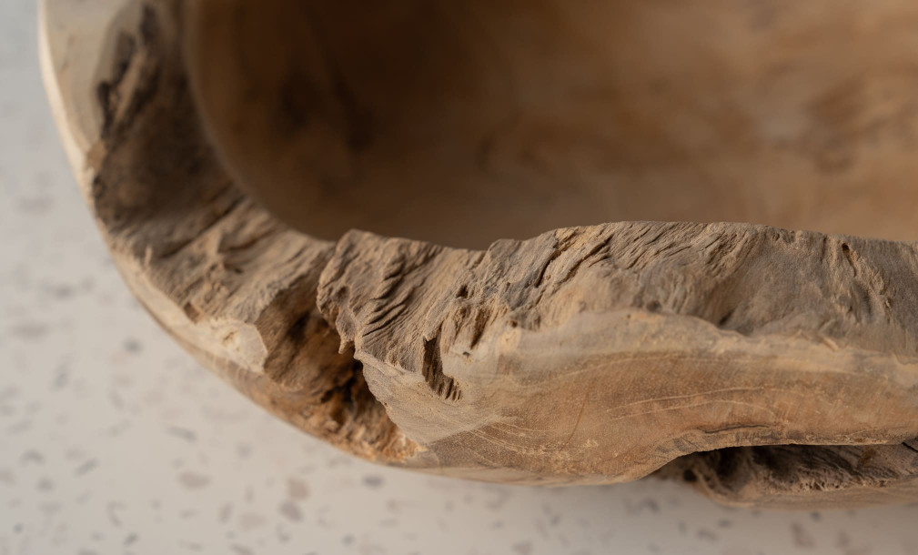 Recycled Teak Wood Bowl