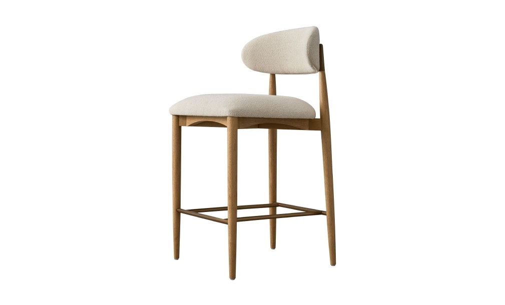 Bradley Counter Stool Natural Oak (Cushing Snow)