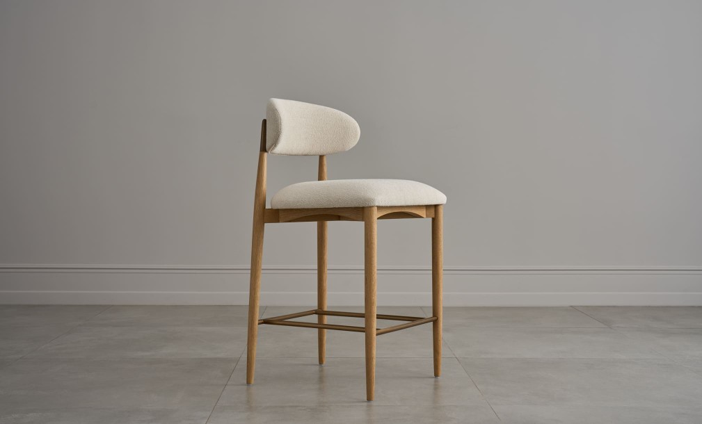 Bradley Counter Stool Natural Oak (Cushing Snow)