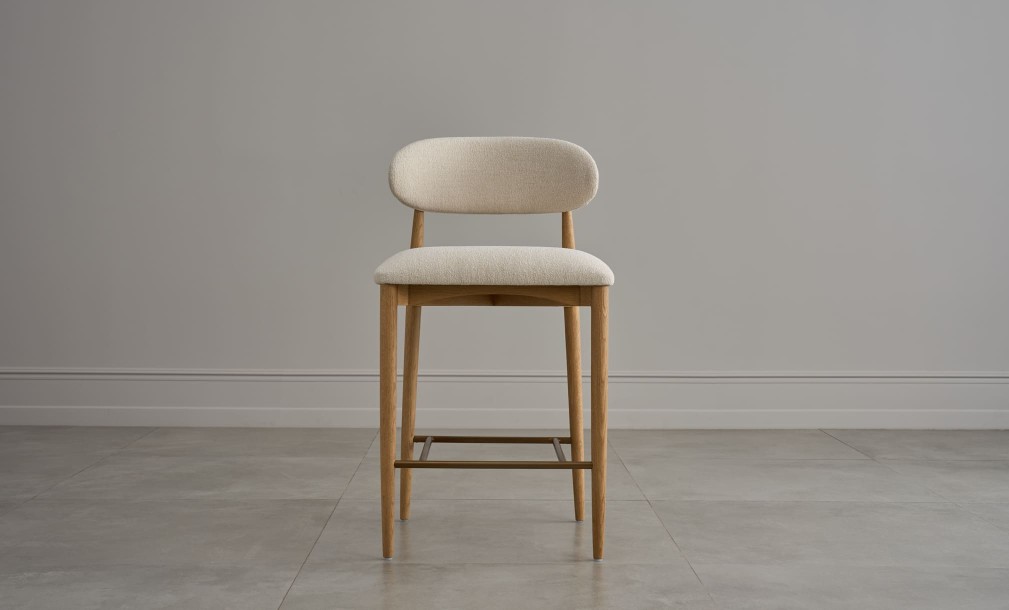 Bradley Counter Stool Natural Oak (Cushing Snow)