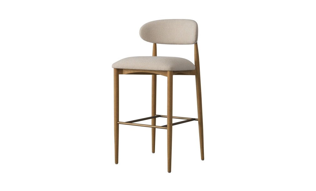 Bradley Bar Stool Natural Oak (Cushing Snow)