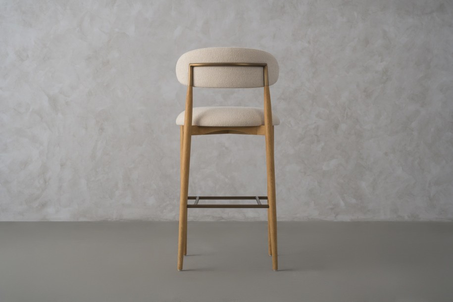 Bradley Bar Stool Natural Oak (Cushing Snow)