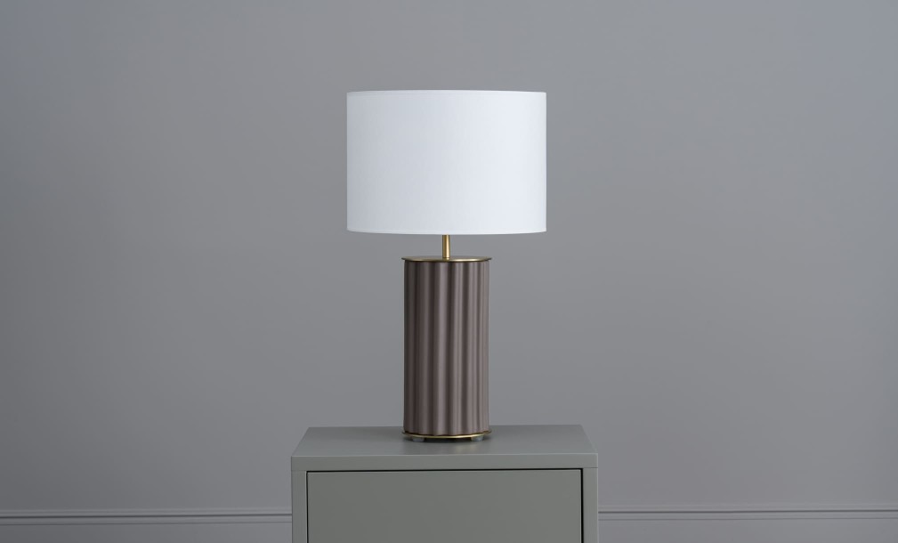 Sonica Table Lamp Vintage Brown/Matt Brass