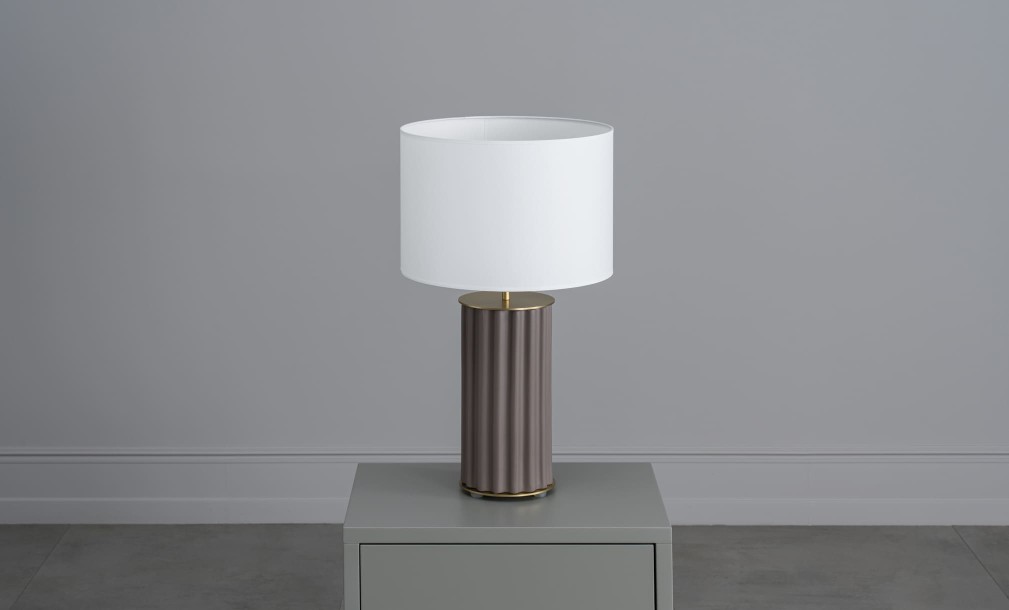 Sonica Table Lamp Vintage Brown/Matt Brass