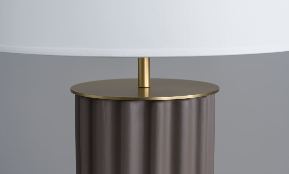 Sonica Table Lamp Vintage Brown/Matt Brass
