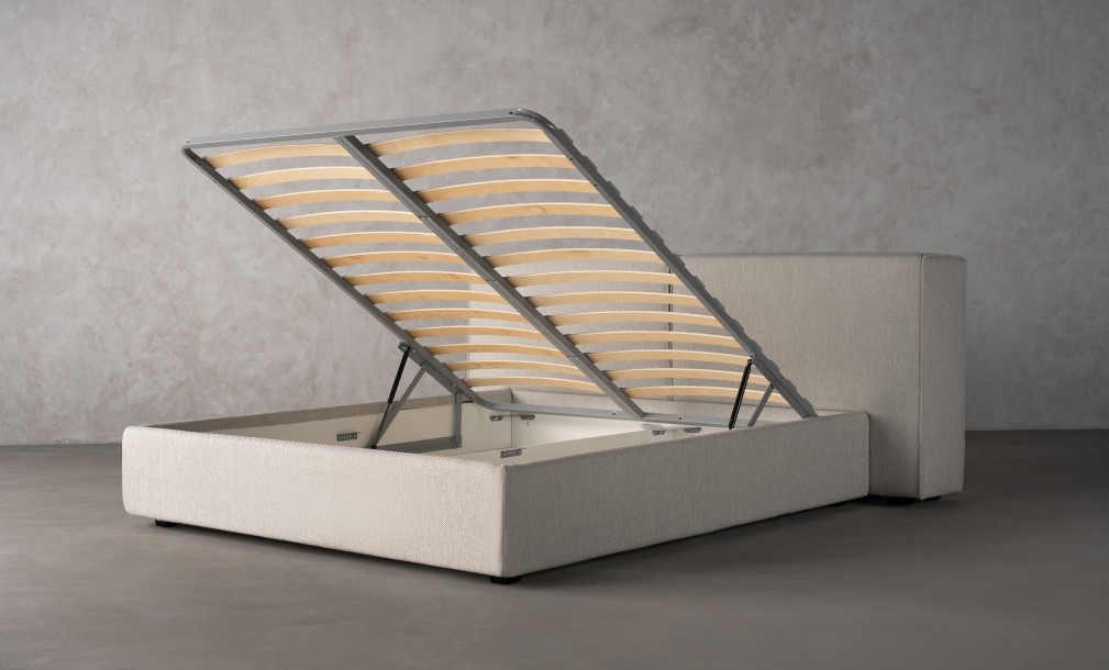 Double Bed 180x200 cm with Storage (Fabric: Corso col.06)