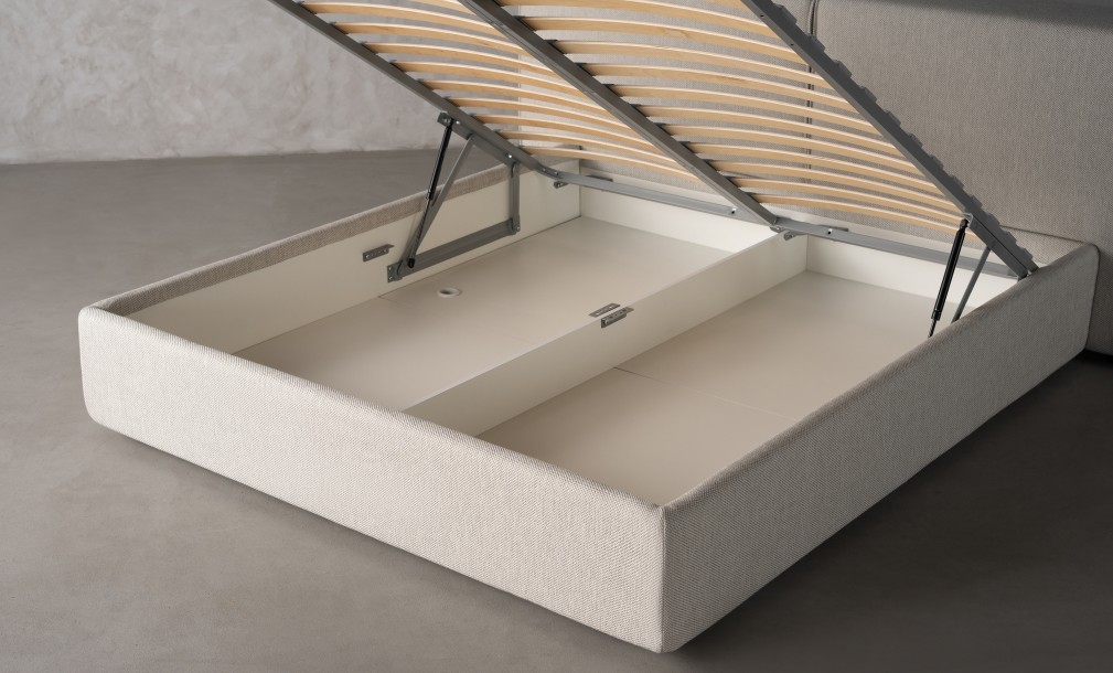 Double Bed 180x200 cm with Storage (Fabric: Corso col.06)