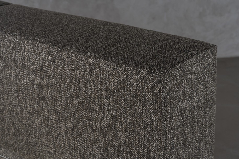 Double Bed 180x200 cm with Storage (Fabric: NEO col. Black (Cat. 3))