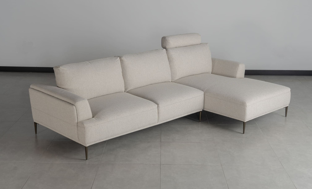Calgary Light Gray Right Facing Corner Sofa