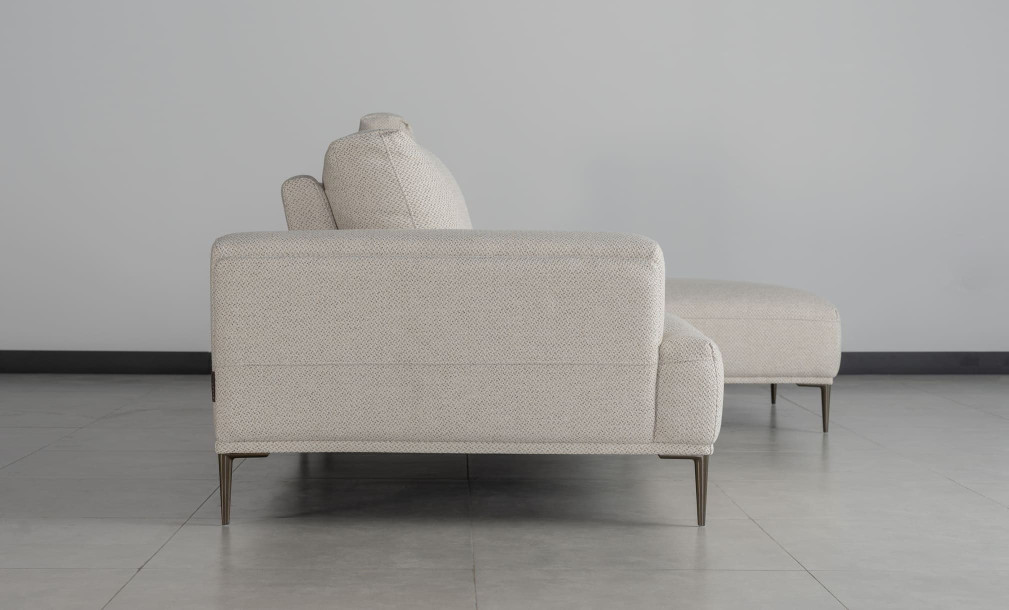 Calgary Light Gray Right Facing Corner Sofa