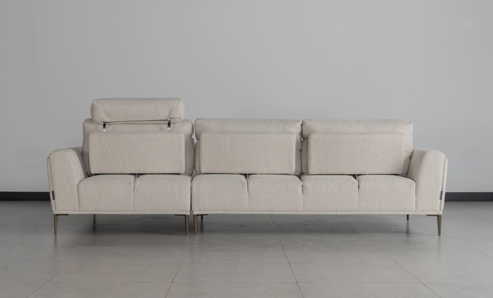 Calgary Light Gray Right Facing Corner Sofa