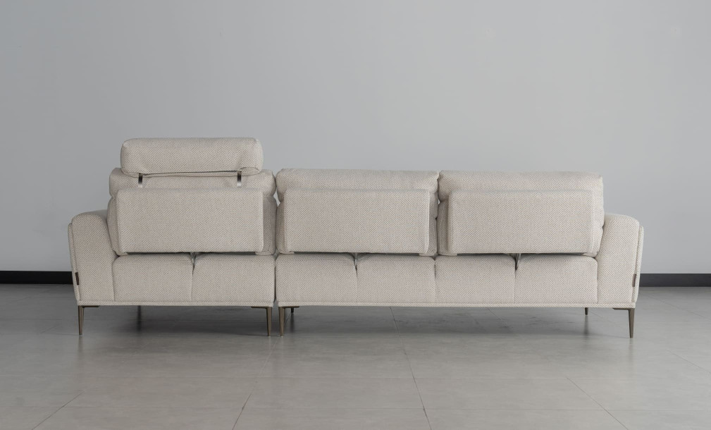 Calgary Light Gray Right Facing Corner Sofa