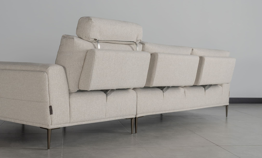Calgary Light Gray Right Facing Corner Sofa