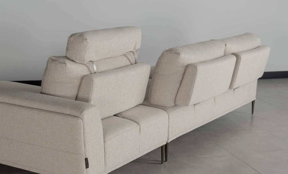 Calgary Light Gray Right Facing Corner Sofa