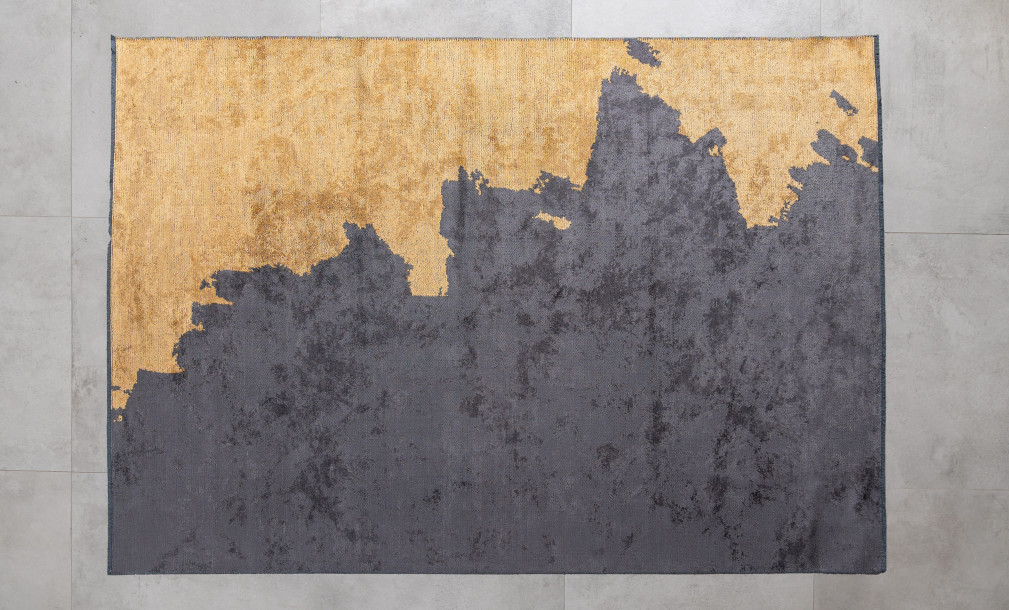 Vulcano Charcoal/Mustard Carpet 160x230 cm