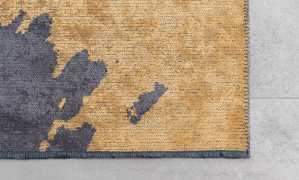 Vulcano Charcoal/Mustard Carpet 160x230 cm