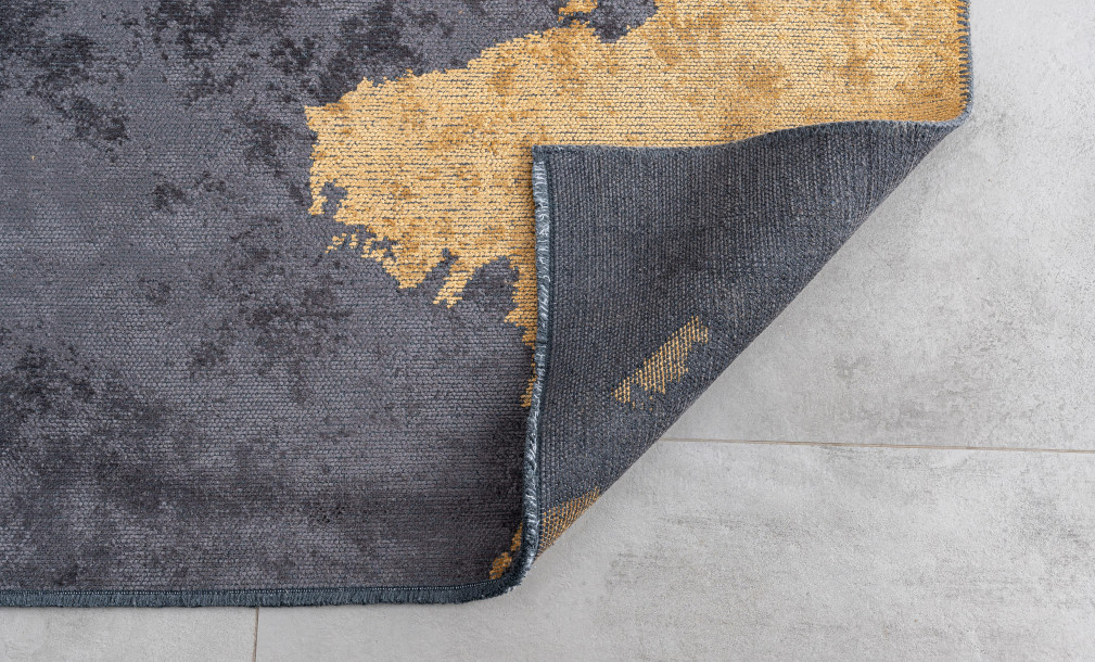 Vulcano Charcoal/Mustard Carpet 160x230 cm