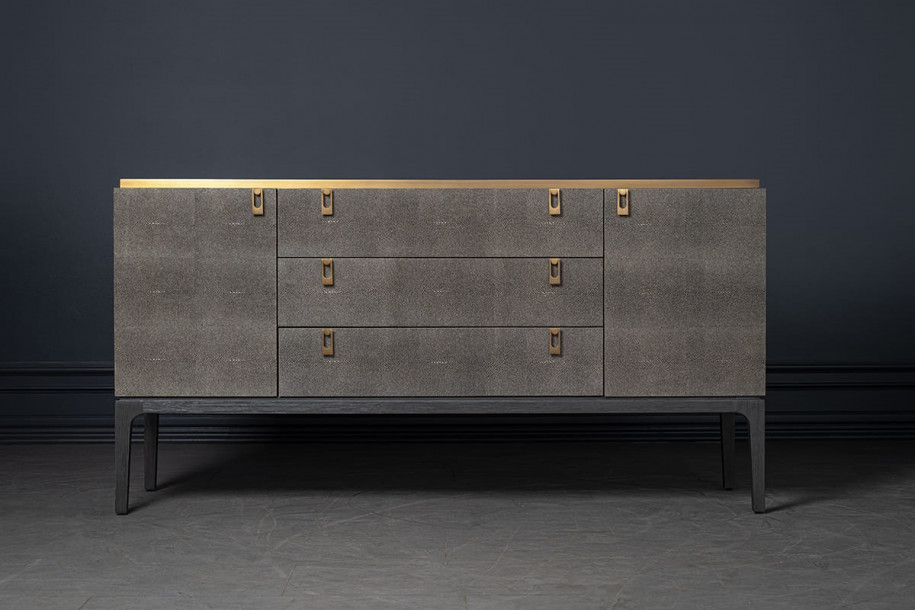 Glamour Chest of Drawers with 2 Doors and 3 Drawers