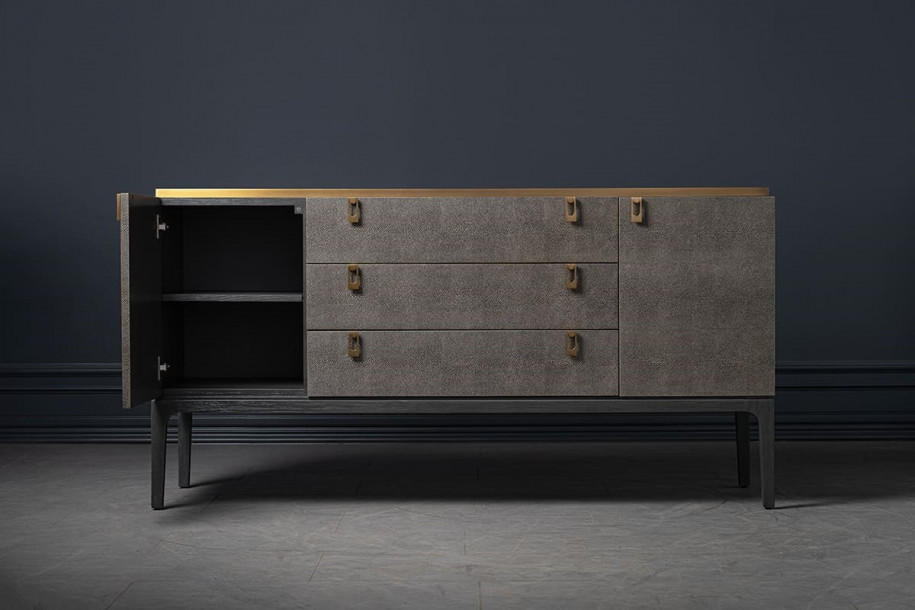 Glamour Chest of Drawers with 2 Doors and 3 Drawers