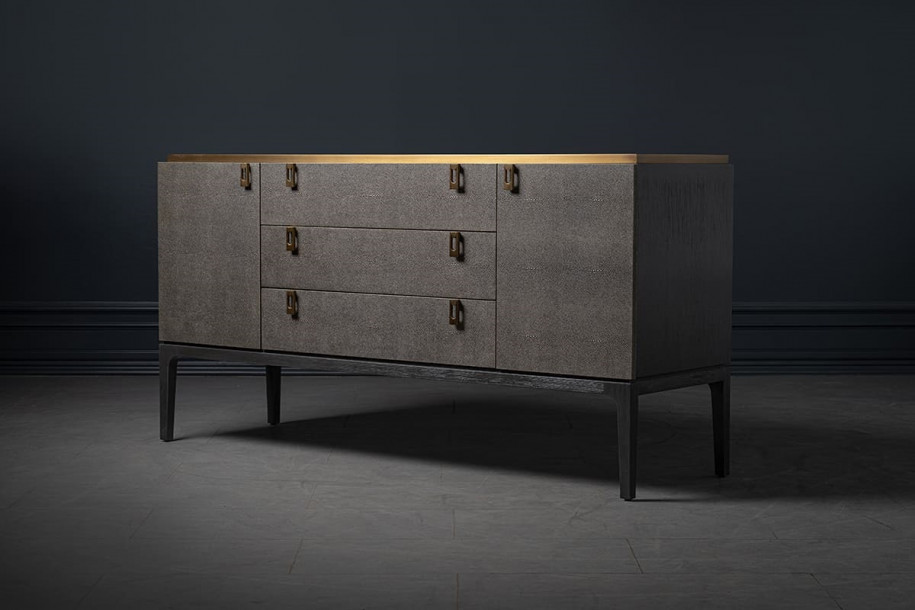 Glamour Chest of Drawers with 2 Doors and 3 Drawers