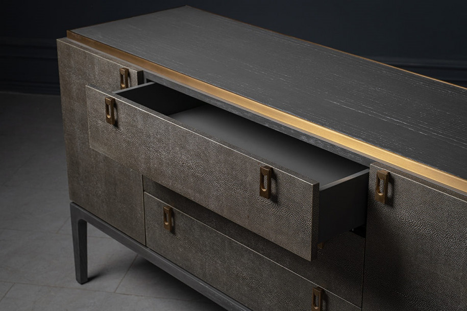 Glamour Chest of Drawers with 2 Doors and 3 Drawers