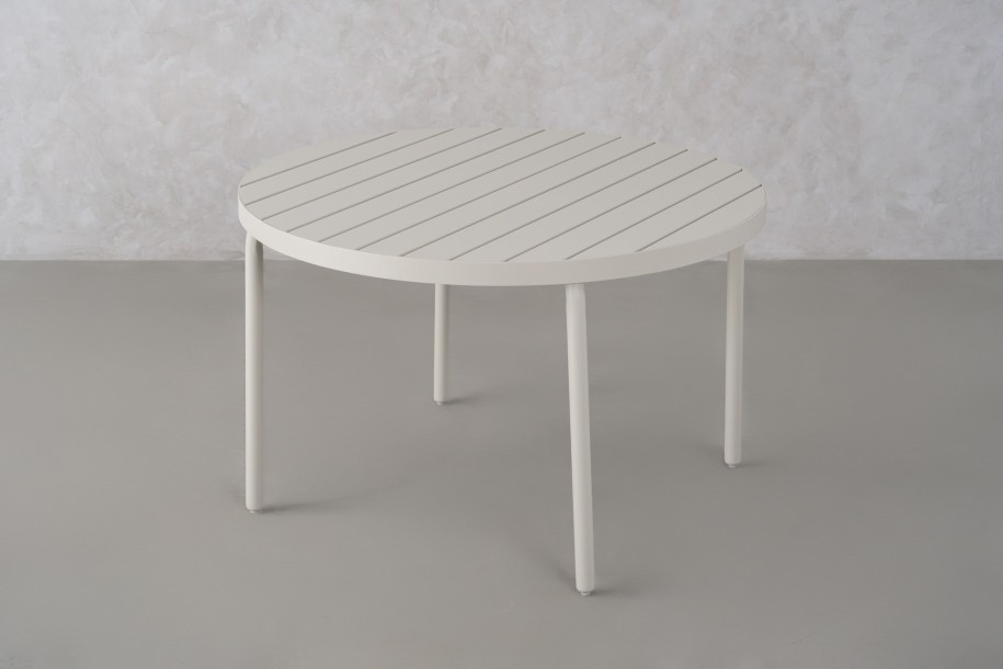 Taormina Light Round Dining Table D120 cm Haze Sandy