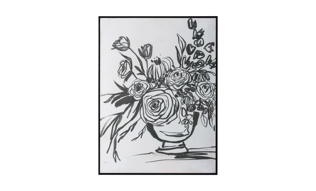 Floral outline Wall art