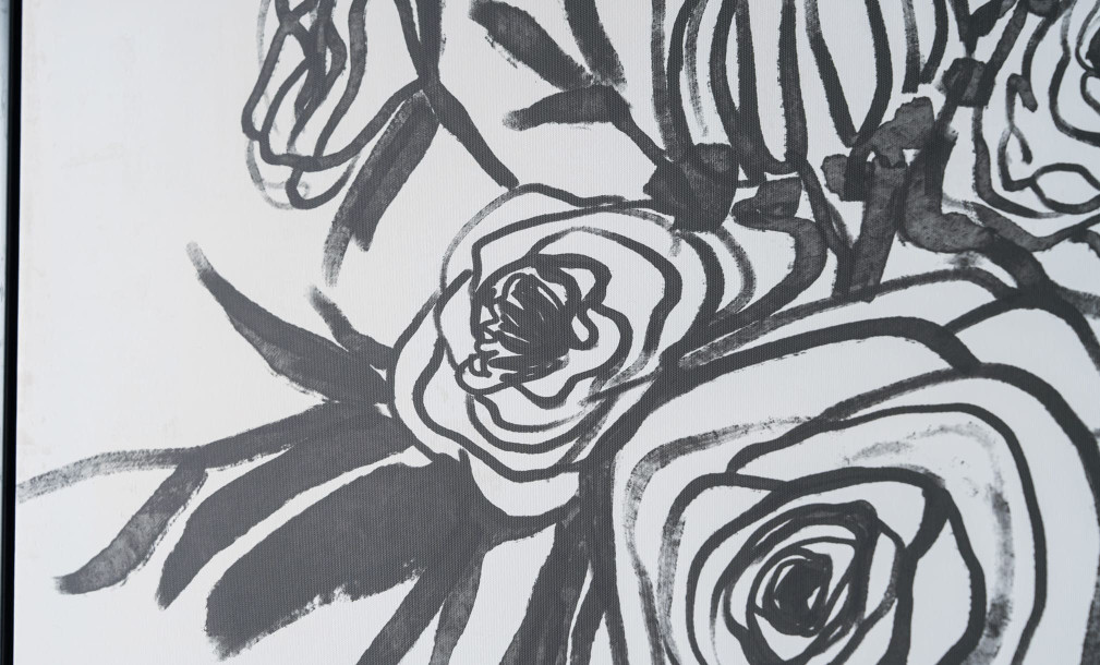 Floral outline Wall art