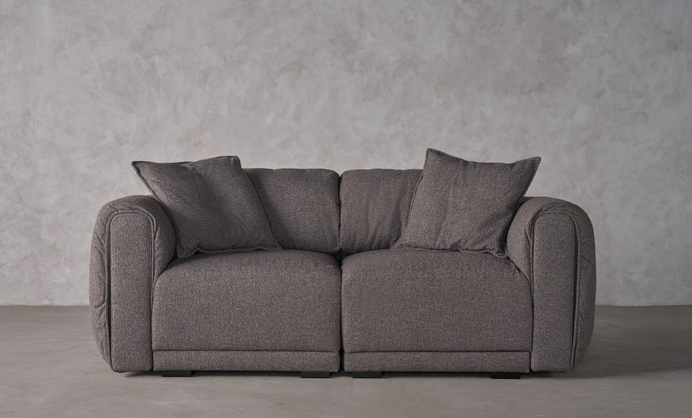 Nuvola 2-seater Straight Sofa (Fabric: FIORD PLAIN col.106 (Cat. 3))