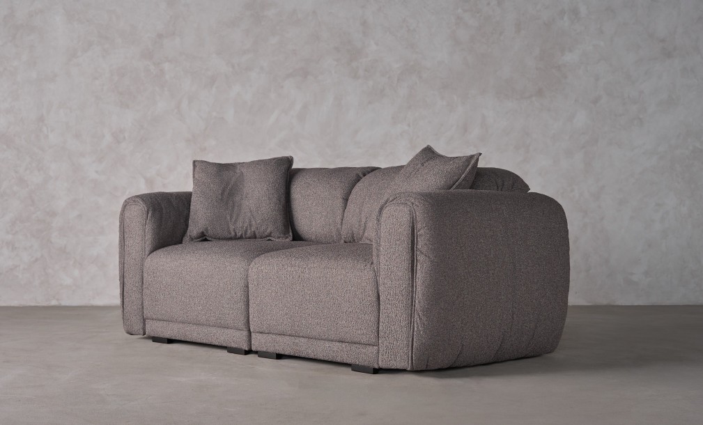 Nuvola 2-seater Straight Sofa (Fabric: FIORD PLAIN col.106 (Cat. 3))