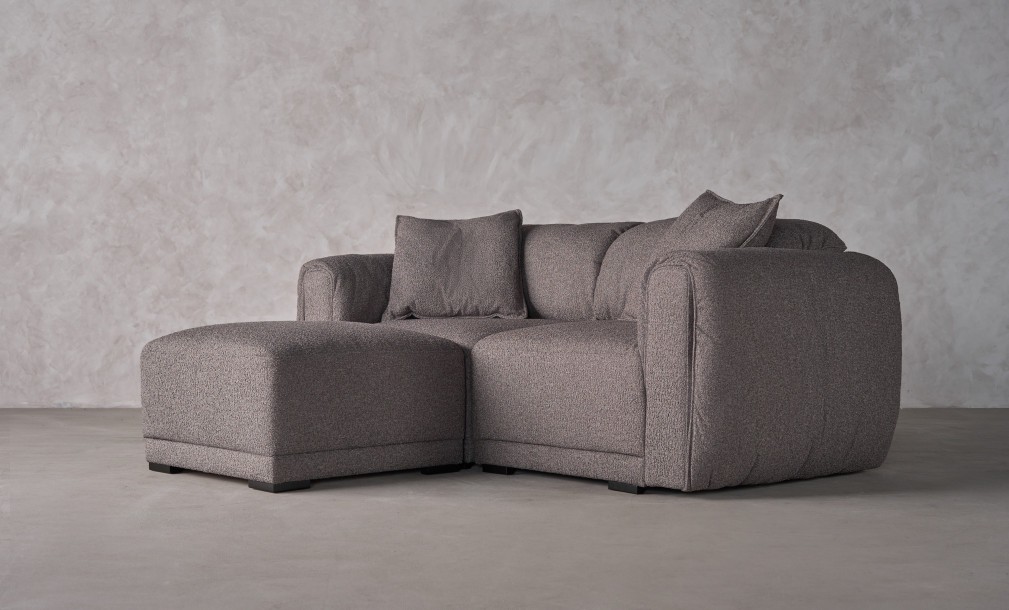 Nuvola 2-seater Straight Sofa (Fabric: FIORD PLAIN col.106 (Cat. 3))