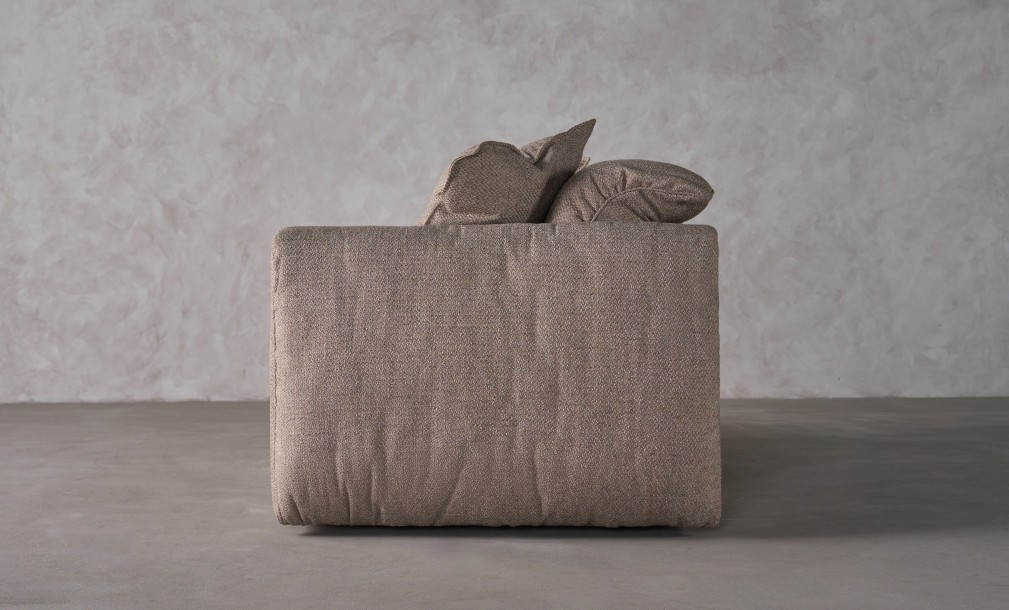 Nuvola 2-seater Straight Sofa (Fabric: SAGA 03 MUSHROOM (Cat. 3))