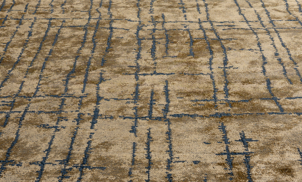 Lines Gold Carpet 160x230 cm