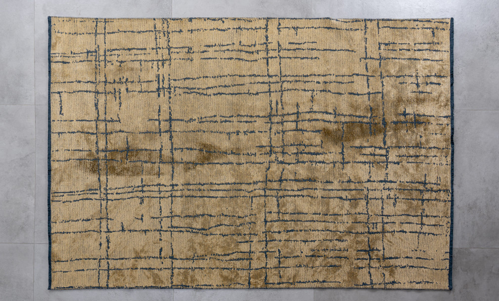 Lines Gold Carpet 160x230 cm