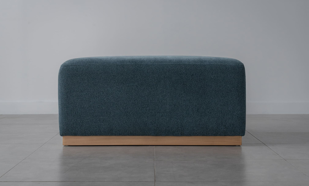 Square Ottoman (Fabric Chloe Teal)