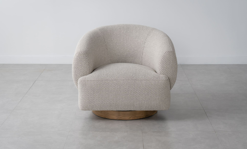 Bonnie Swivel Armchair (Fabric A1417 Color 4C)