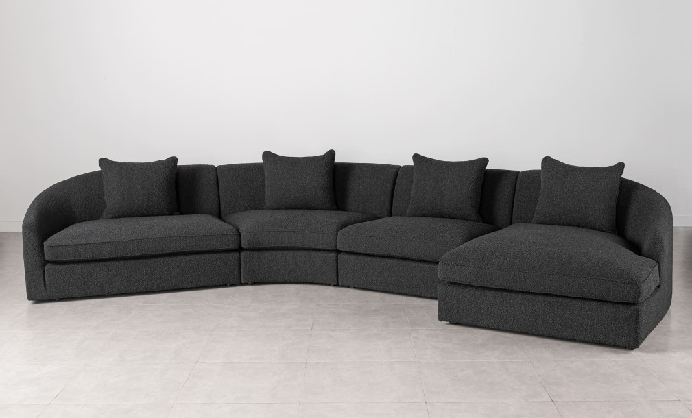 Jenner Curved Sofa (Fabric MS248-15)