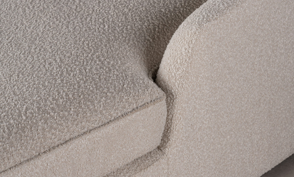 Jenner Curved Sofa (Fabric A2635 Color 2A)