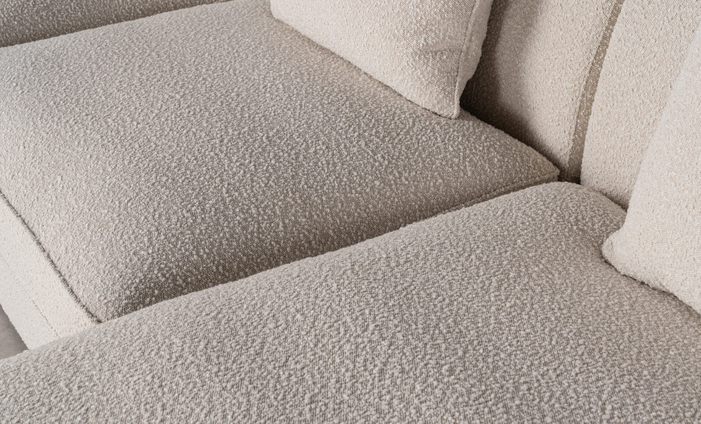 Jenner Curved Sofa (Fabric A2635 Color 2A)
