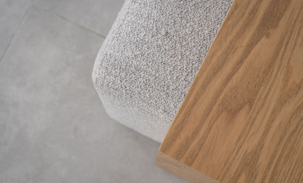 Aubern Coffee Ottoman (Fabric A3196, Color 1A)