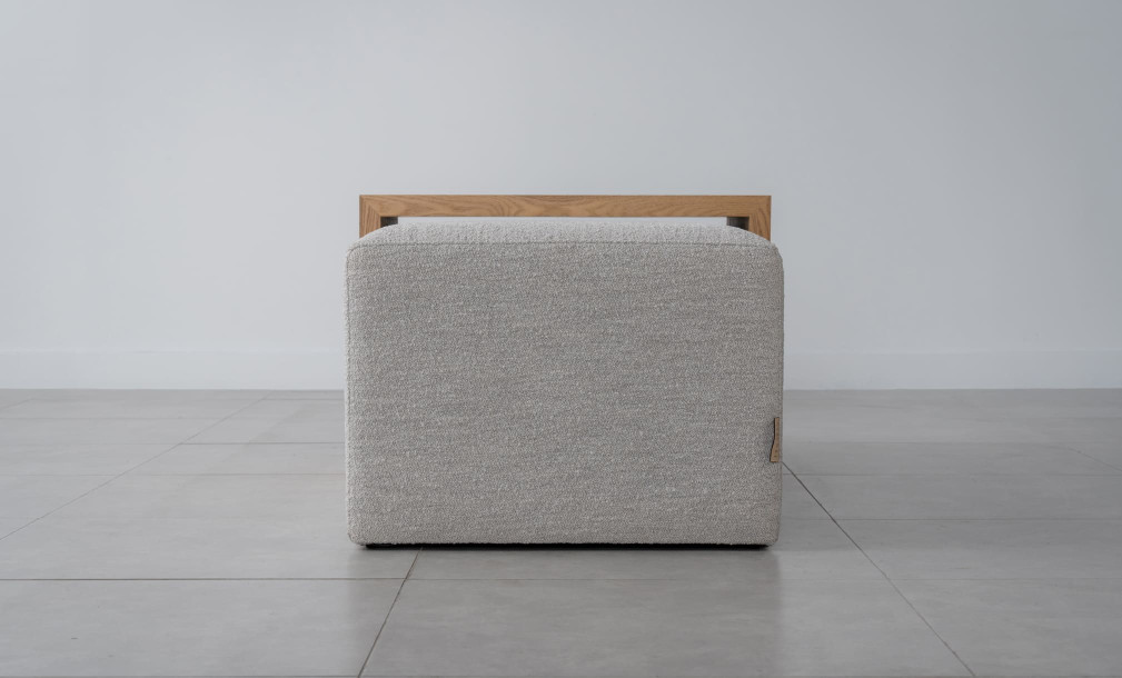 Aubern Coffee Ottoman (Fabric A3196, Color 1A)