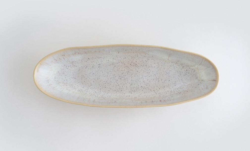 Eivissa Oval Platter Sand Beige 33 cm